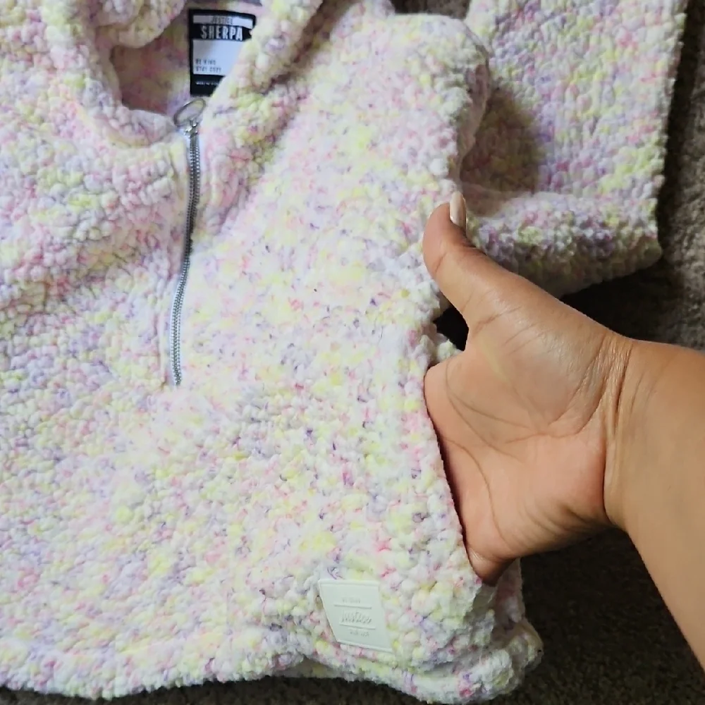 Justice Multicolor Sherpa Hoodie